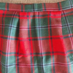 Papo d'Anjo size 10 Holiday Plaid skirt
